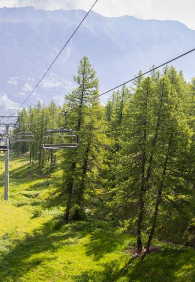 Télésiège Montagne été